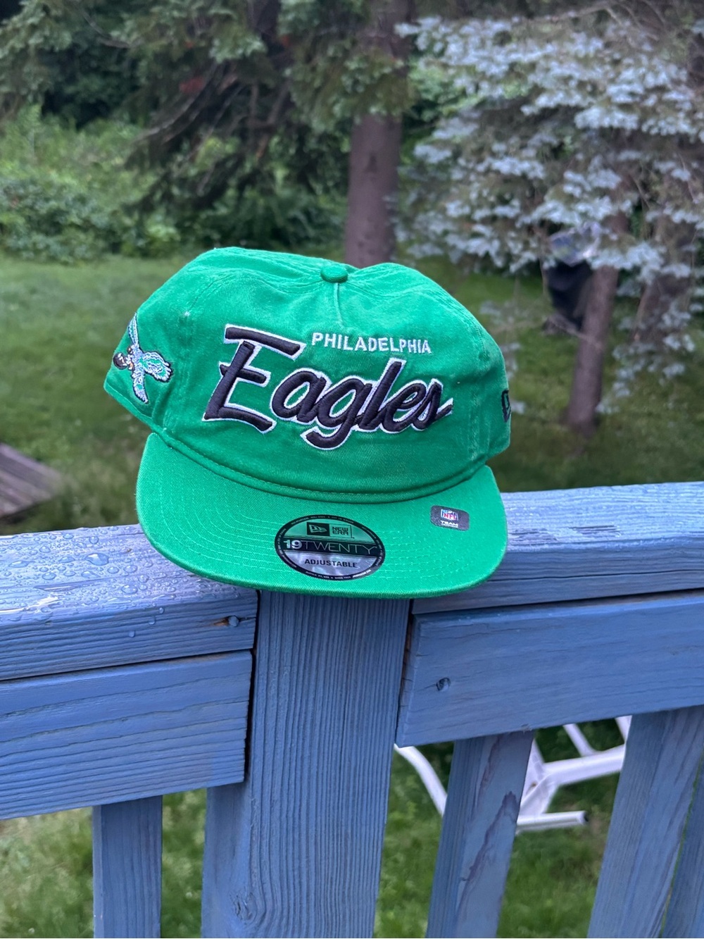 New Era Philadelphia Eagles Green Script Logo Hat